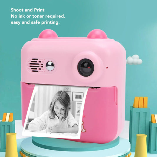 Sofortbild-Kamera 2025: 50MP Instant Print Camera 2.4 Inch - Eye Caring 1000mAh Multifunctional 16x Digital Zoom Travel Collection