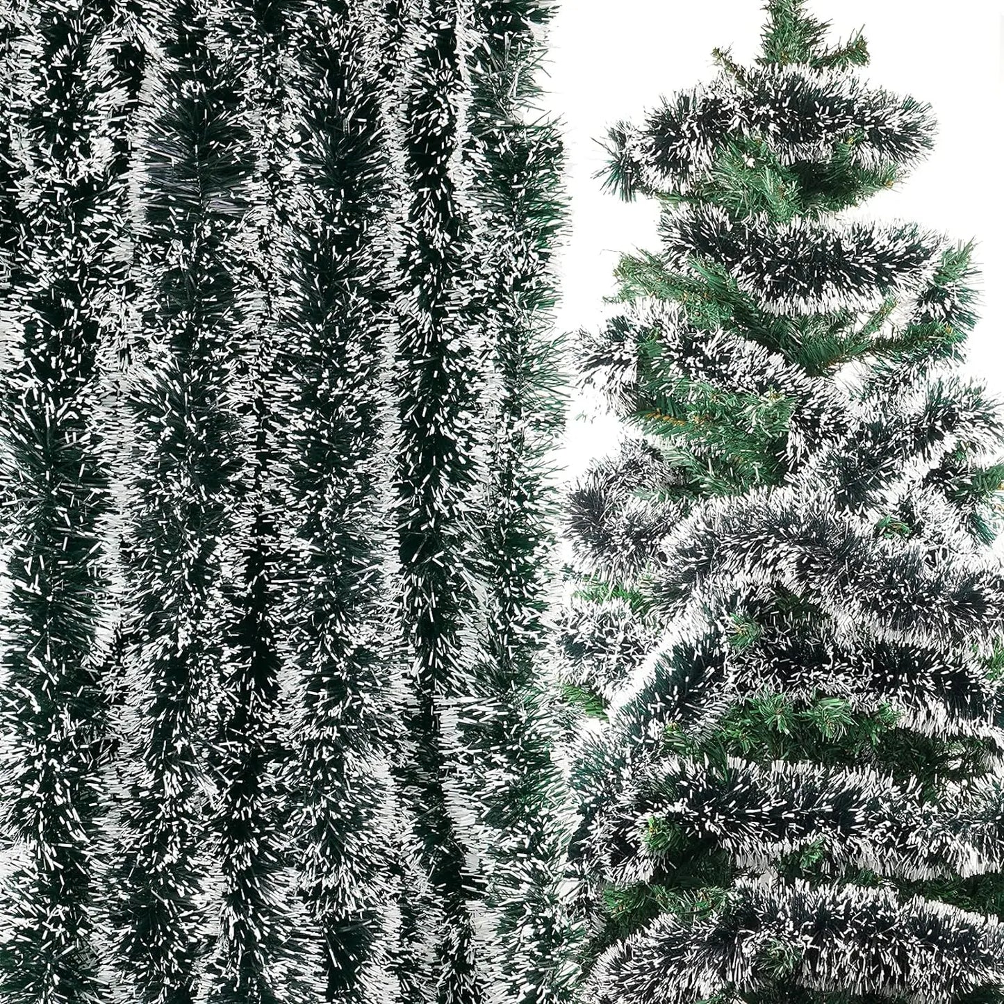 Weihnachten Lametta Girlande Bänder Ornamente Weihnachtsbaum hängen hängende Band Indoor Treppe Kamin Fenster Dekoration Kranz