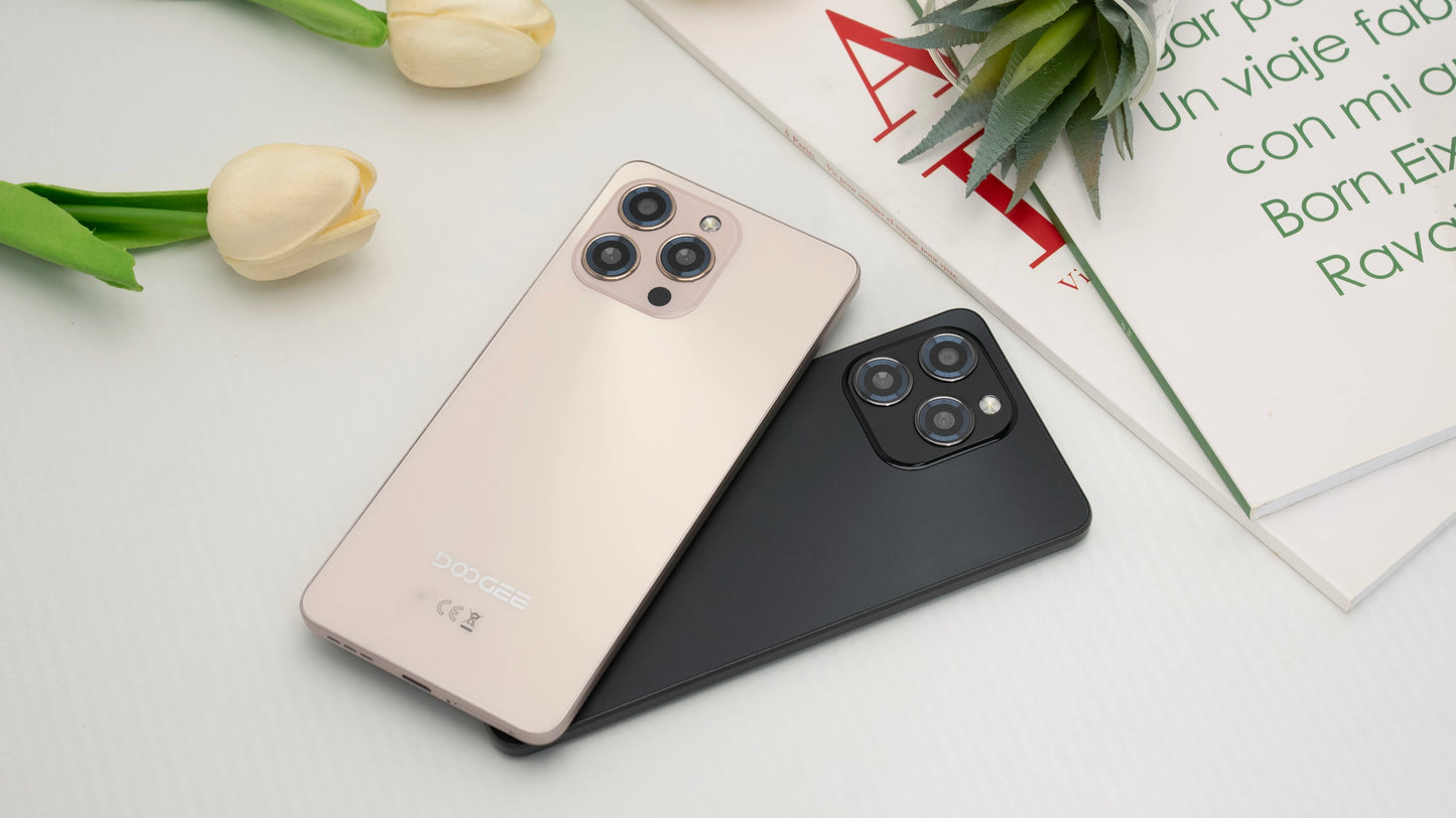 Global Version Doogee Note58 Pro Android 15 Smartphones 8Gb Ram 256Gb Rom 6250Mah Large Battery 6.75" Hd+ Display Nfc Cellphone