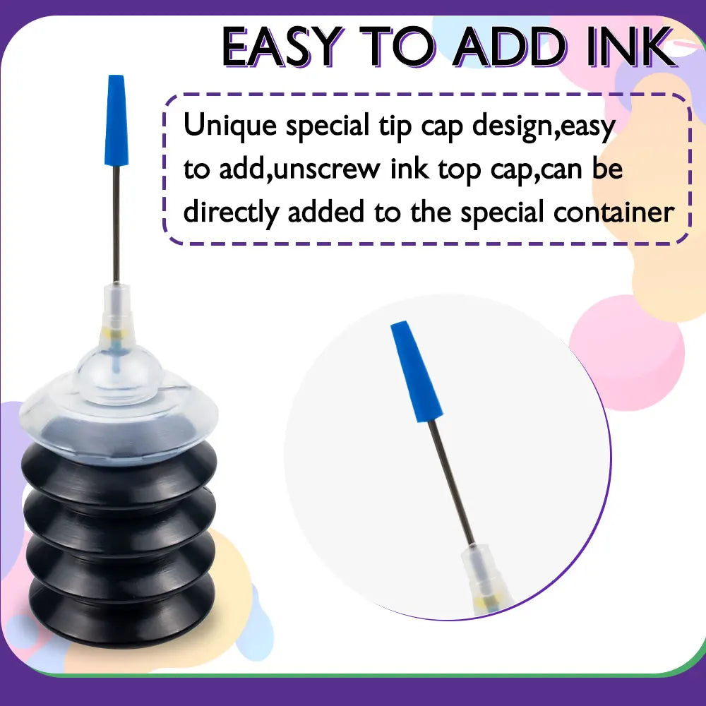 CRTBOTWM Farbstoff-Nachfülltinte - XL Patronen-Kit HP Canon Epson