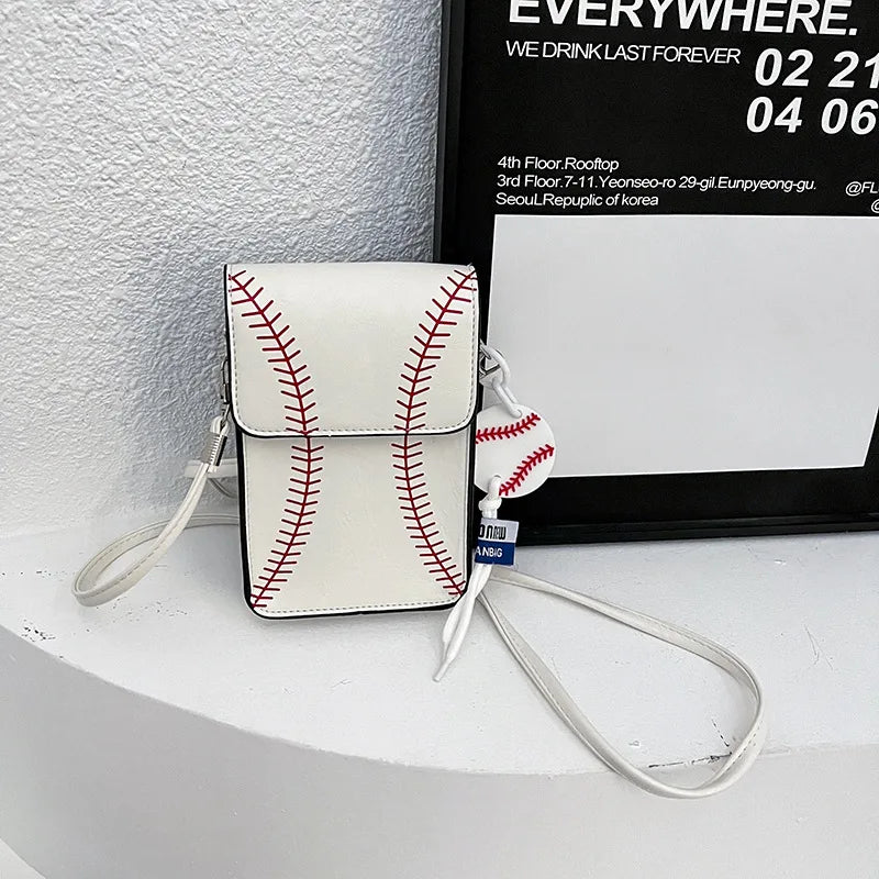 Fashion Vielseitig Crossbody Taschen 2025 - Baseball Gedruckt Schulter Tasche - Handy Quadrat Taschen Personalisiert Schräg Klein Geldbörse