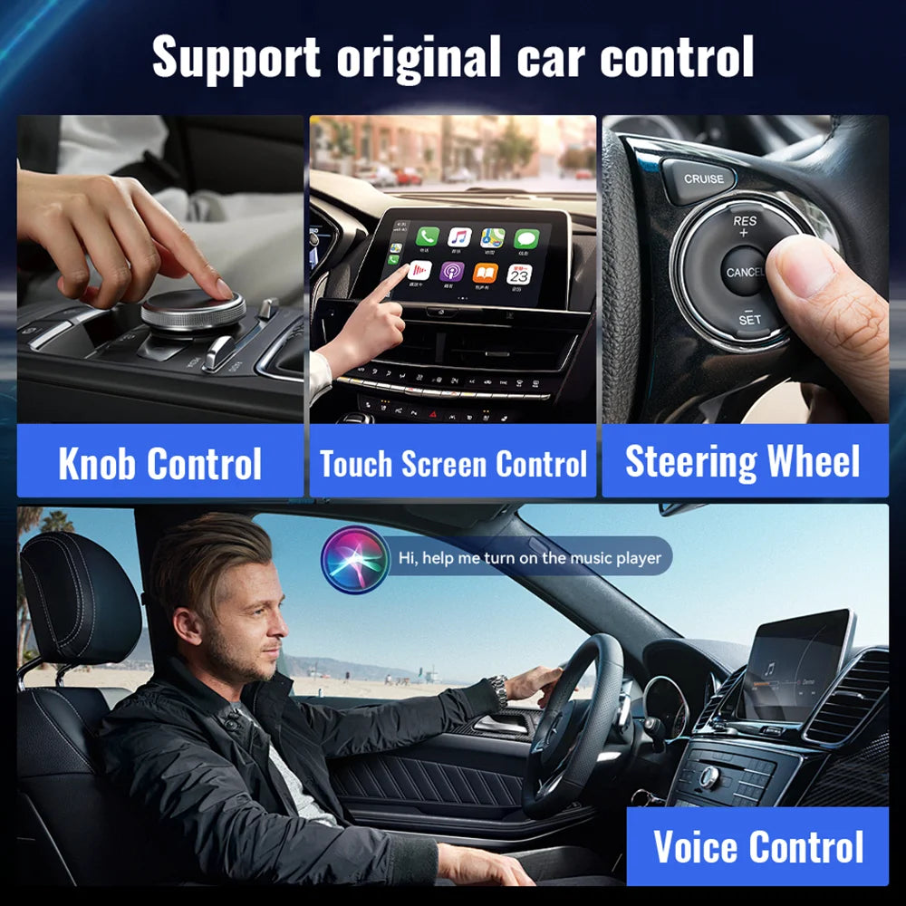Acodo 3In1 CarPlay AI Box - 32GB 5V Strom Kompakt USB
