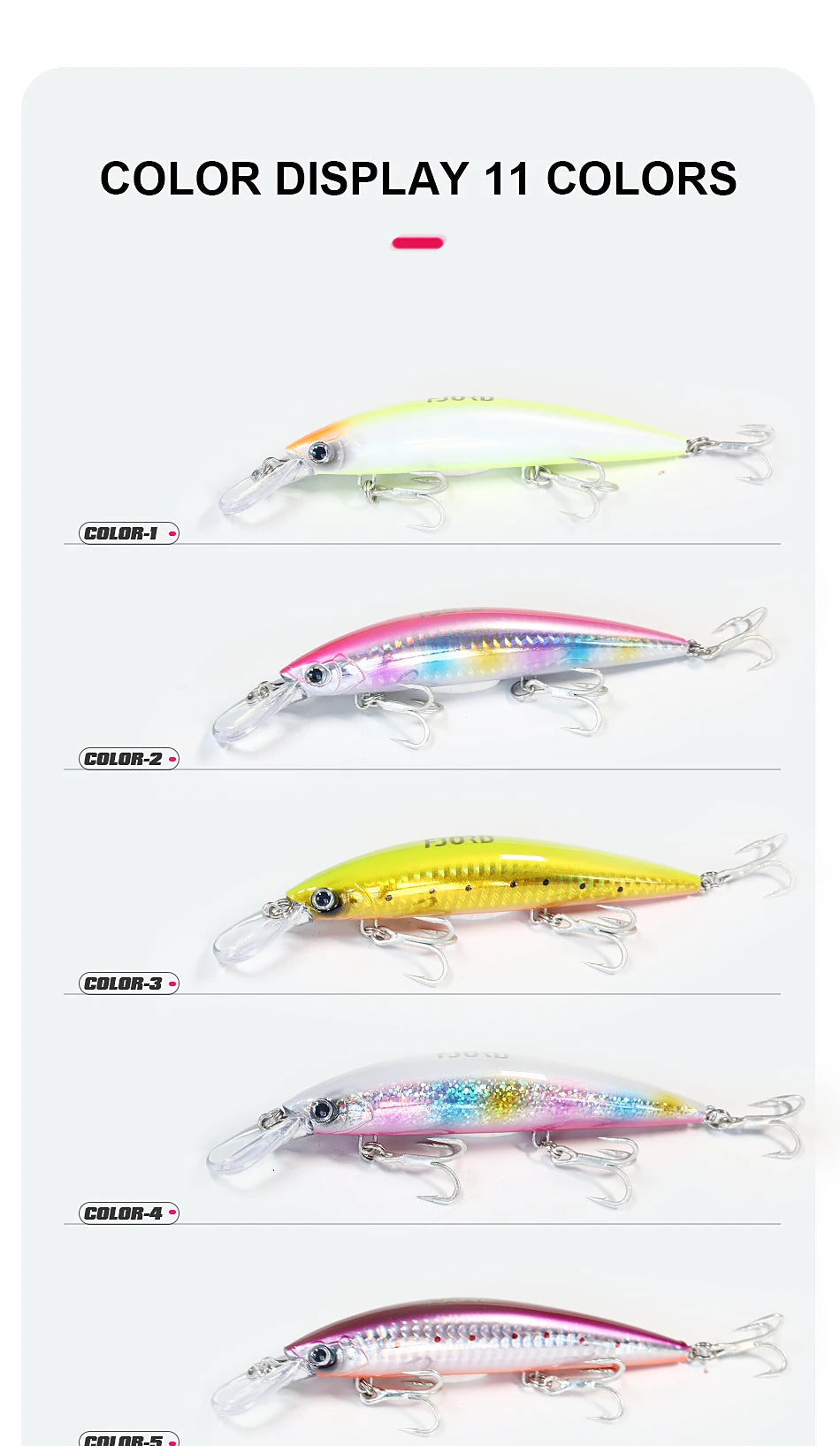 FJORD 110S 37g 90S 29g 70S 17g Schweres Sinken Minnow Angeln Köder Salzwasser Süßwasser Langer Wurf Meer Kunstlicher Köder Jerkbait