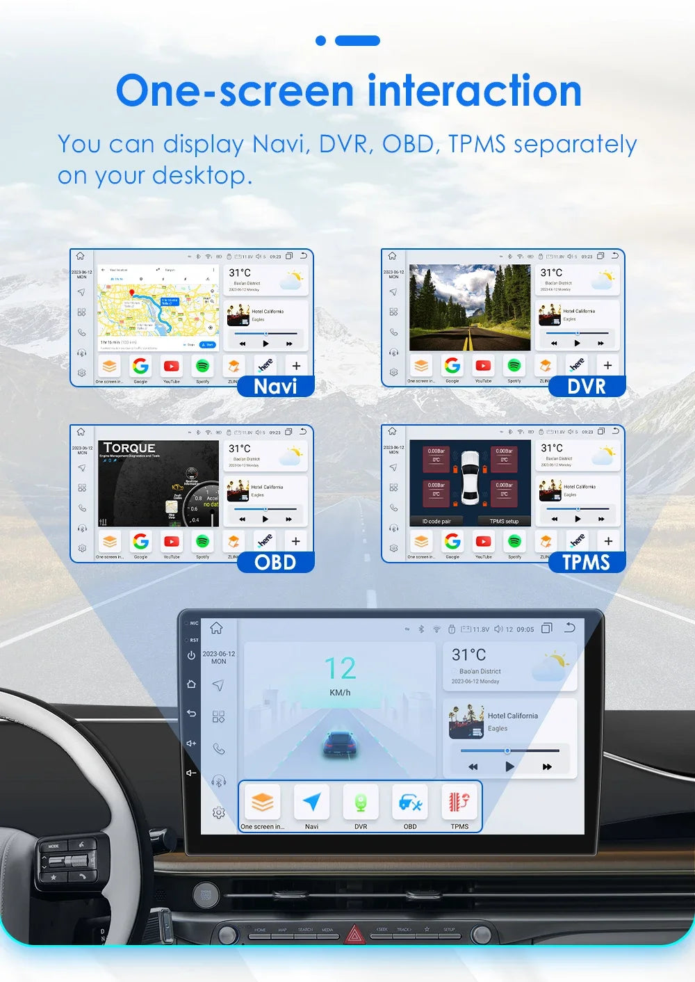 CarPlay Autoradio Multimedia Player für Honda Civic Hatchback