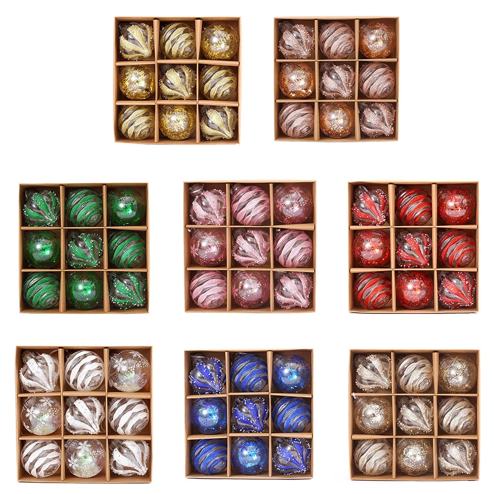 Choice Weihnachtskugeln Bruchsicher - Inhalt 9 Stk, Durchmesser 6 cm