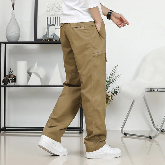 IPPOLICH Lose Passform Hosen Jugend Arbeitskleidung Hosen Neue Cargo Hosen Herren Lose Gerade Übergroß Kleidung Herren Casual Straße Hosen