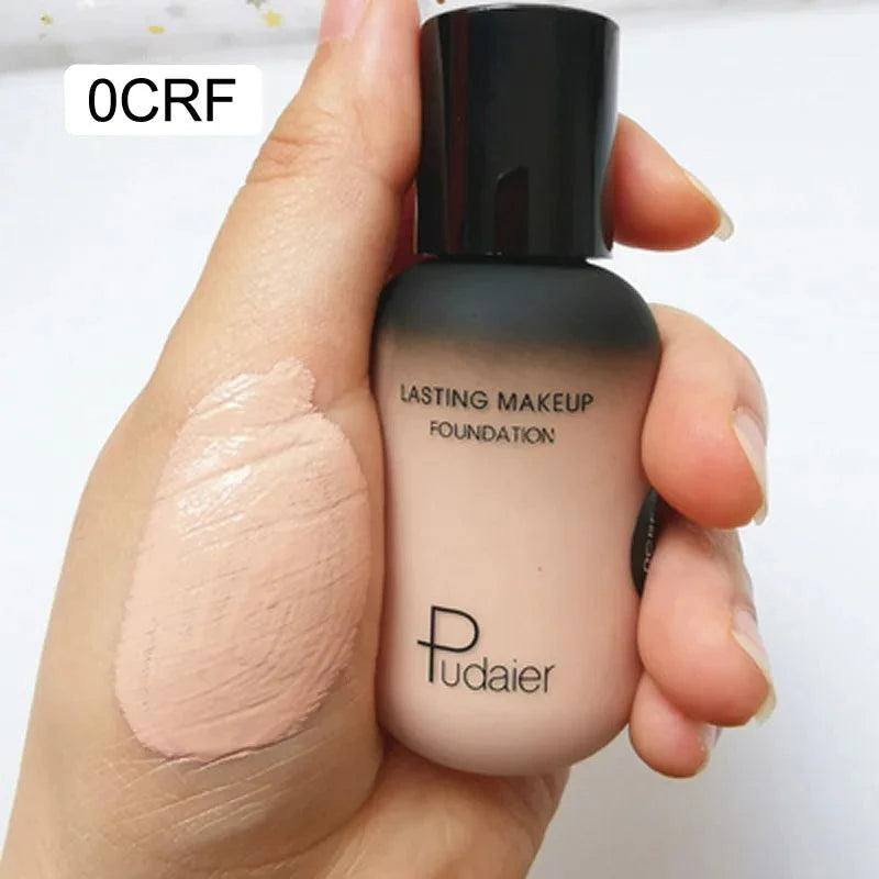Face liquid foundation makeup waterproof base whitening cover dark circle