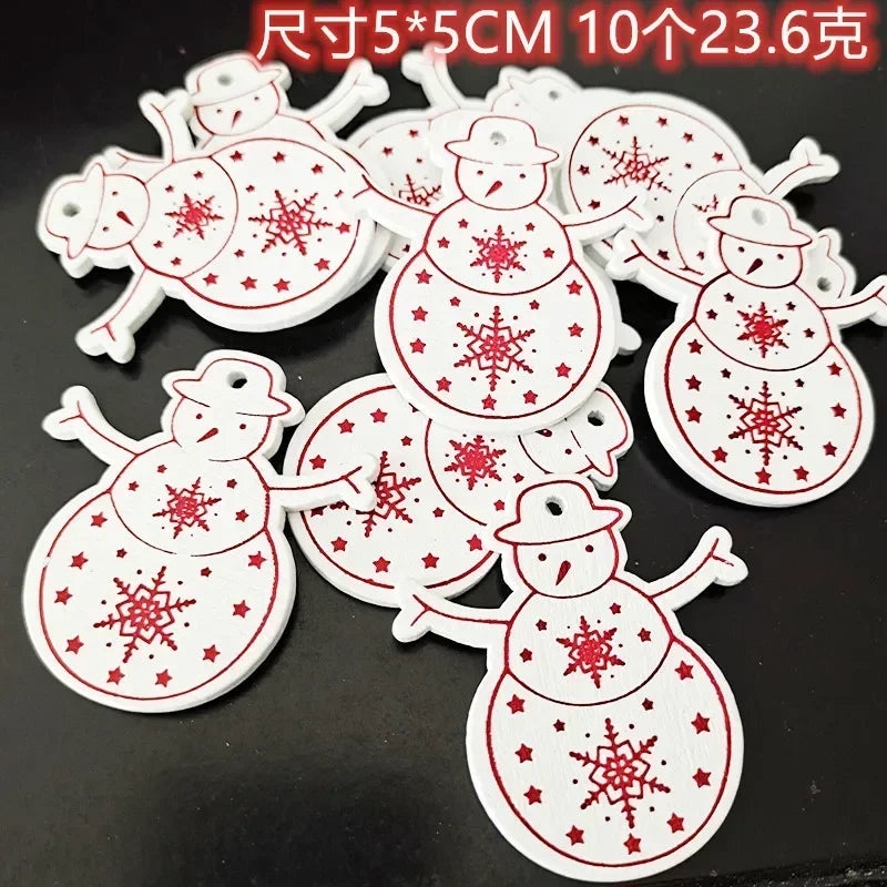 HighConcerned Mini Holzdeko - Unbehandeltes Holz, 4x5 cm, 10 Stück