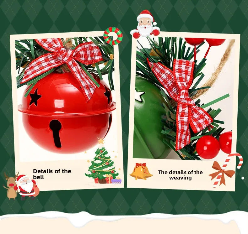 Weihnachtsbaumschmuck Glockenanhänger Weihnachtsdekorationen ins Windszene Layout Atmosphäre Requisiten Ornamente DIY Cloche Metall