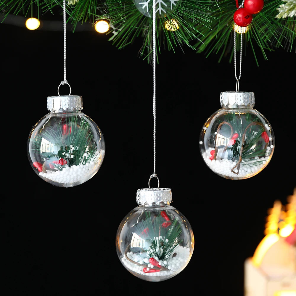 Partigos Hängende Schneekugel Kristall - Kapazität 5 Stk; Größe Ø4 cm