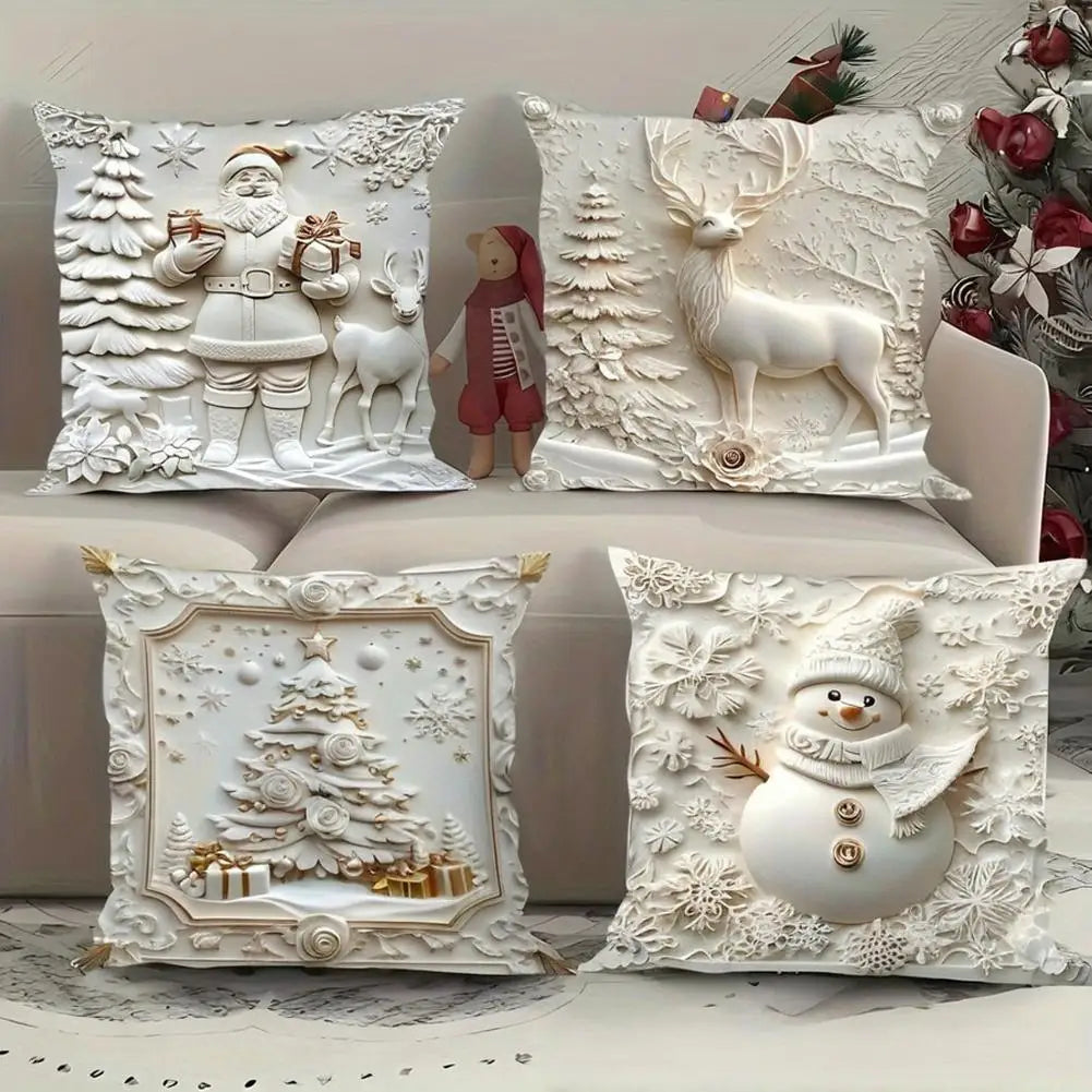 1pcs Christmas Decorative Pillow Covers ,Suitable for Christmas home decoration pillowcase, without pillow core.