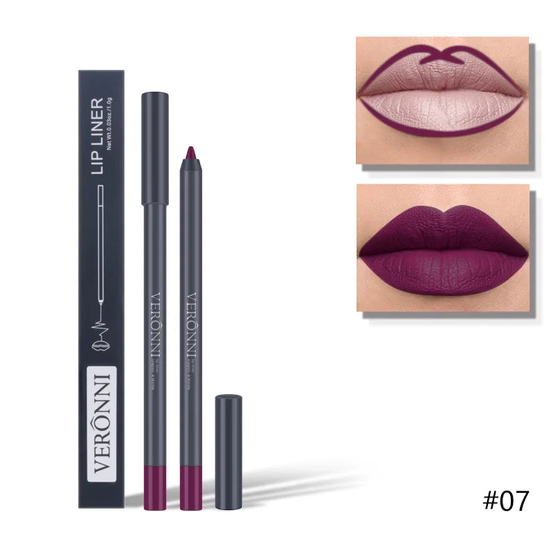 Lippenstift 2025: BIRAN 13 Color Matte Brown Lip Liner Waterproof Long Lasting - Moisturizing Sexy Lip Pencil Women Natural Lipstick Makeup Lip Cosmetics Collection