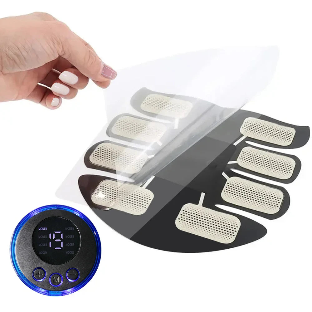 Plasturi fitness 2025: Raiuleko Plasturi pentru antrenament abdominal, braț, ABS și șold - Stimulator muscular abdominal EMS, instrument de exerciții, colecție de masaj pentru slăbire corporală