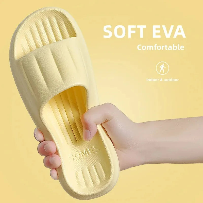Heim Hausschuhe Frauen Männer Sommer Sandalen Weich EVA Slides Strand Flip Flops Paare Badezimmer Rutschfest Schuhe