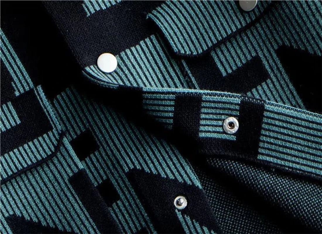 Nive Burs Cardigan Umlegekragen - Größe M-XXL, Polyester Baumwollmix, Knopfverschluss