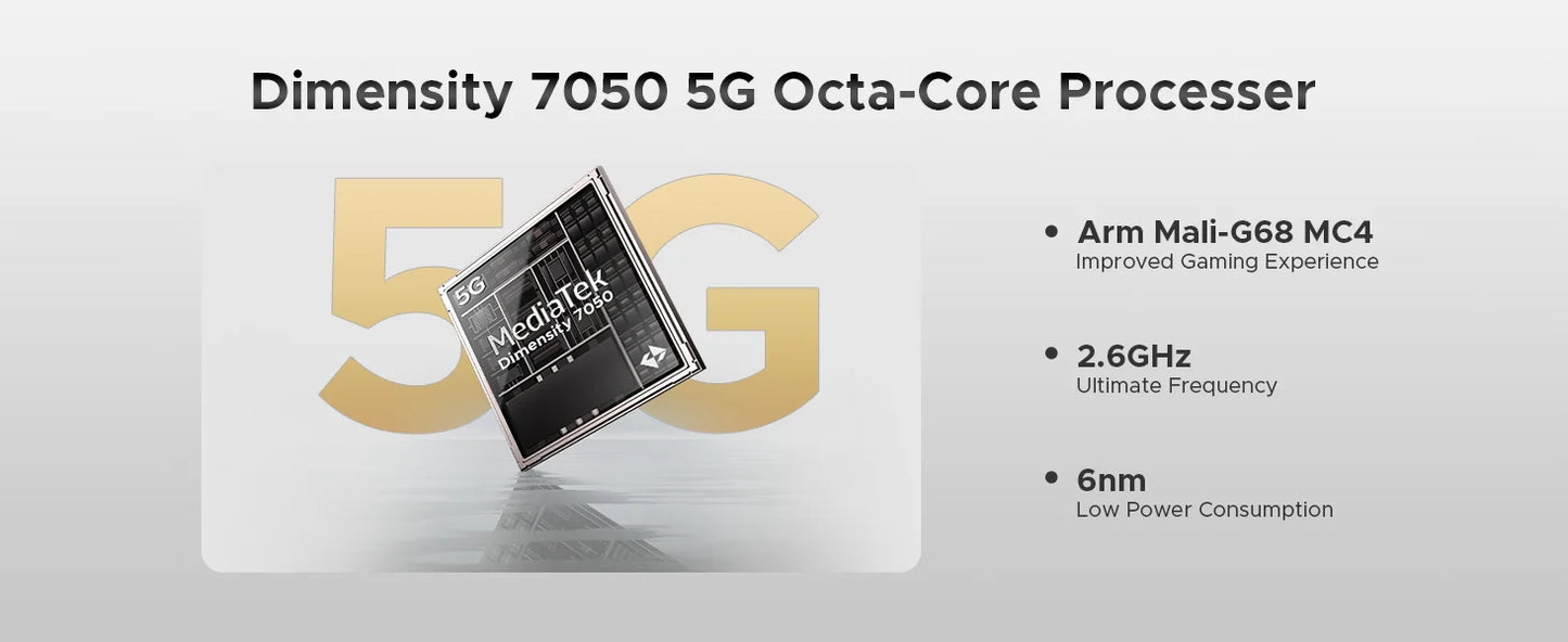 DOOGEE Fire 6 Max Robustes 5G - 20800 mAh, 33W, 6.72 Zoll