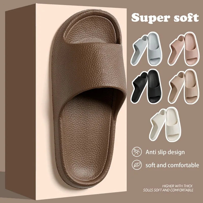 Frauen Dick Plattform Cloud Hausschuhe Sommer Strand Eva Weich Sohle Slide Sandalen Freizeit Männer Damen Innen Badezimmer Anti-Rutsch Schuhe