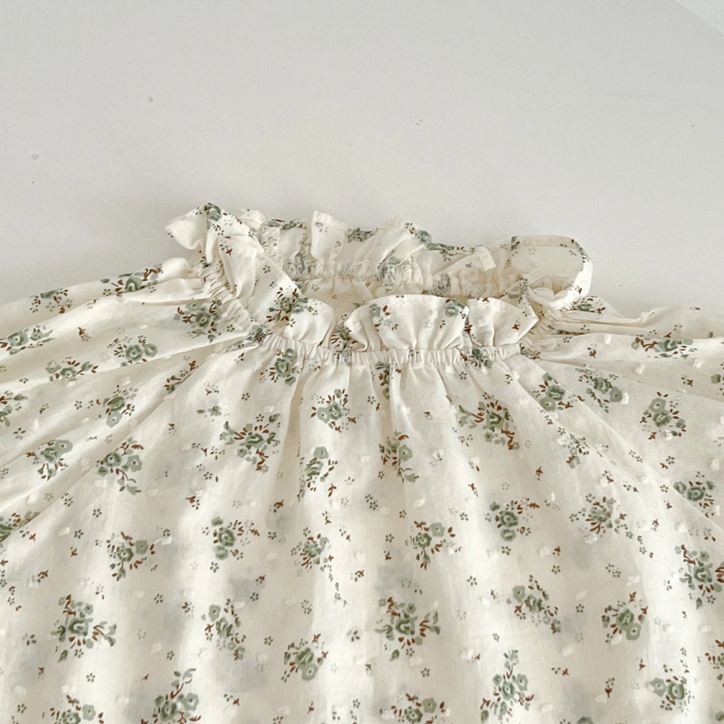 Infant Baby Girls Short Sleeve Green Printing Tops Shorts 2Pcs Clothing Sets Summer Baby Girls Children's Clothes Suit 0-3Yrs