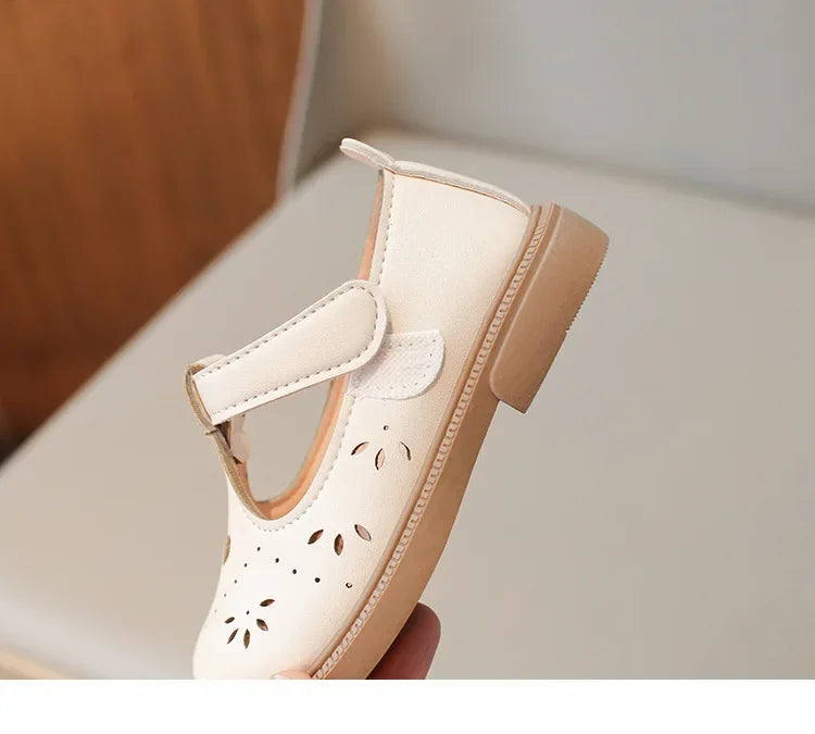 Mädchen Kleine PU Leder Schuhe 2025 - Frühling Sommer Baby Weiche Sohle - Prinzessin Einfarbig Casual Schul Loafer