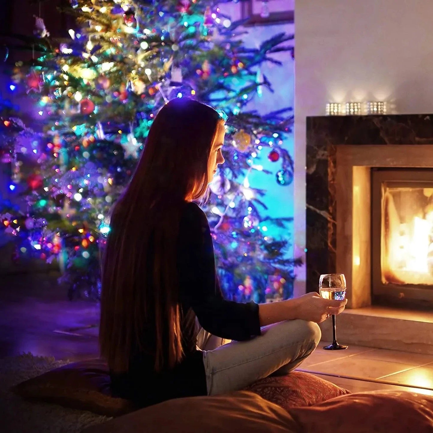 OKAL RED EAST USB LED-Lichterkette - Länge 5–10–20–30 m, USB 5V, 8 Modi