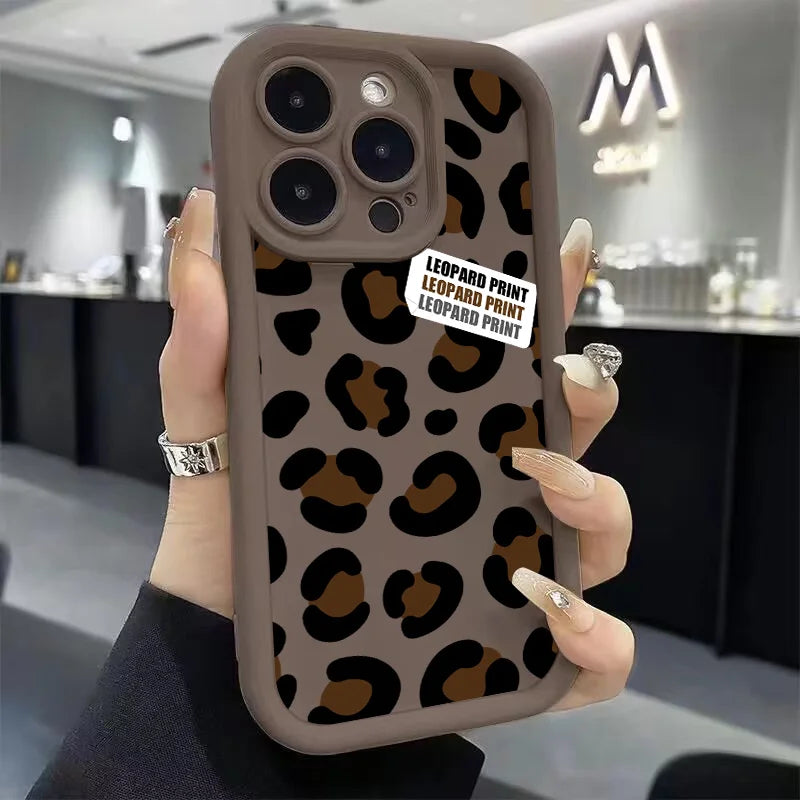 Leopard Print Handy Hülle Für Google Pixel 9 8 7 8A 7A Pro XL 4G 5G Weich Silikon TPU Rückseite Abdeckung