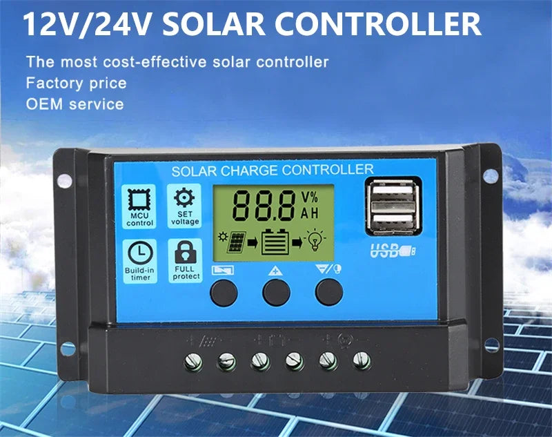 300W/600W Solarpanel-Kit Komplett 12V Polycrystallin USB-Strom Portable Outdoor Aufladbar Solarzelle Solargenerator