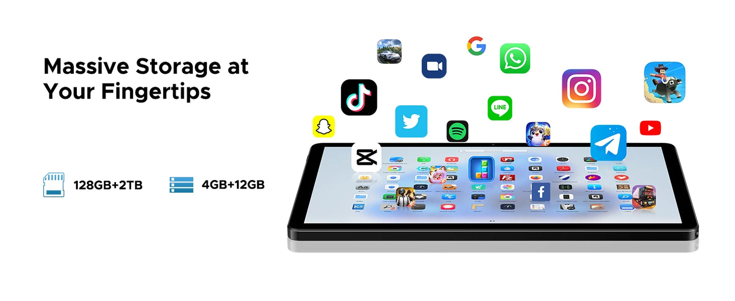 DOOGEE U11 Ultraklares 90 Hz Display -11 Zoll 128 GB ROM 8580 mAh Akku