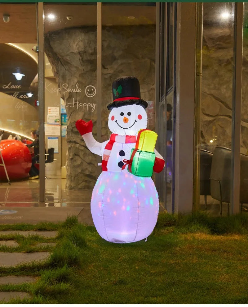 Christmas Inflatable Model,climbing Wall Santa Claus Glowing Inflatable Model, Outdoor Garden Scene Decoration Hanging Ornaments