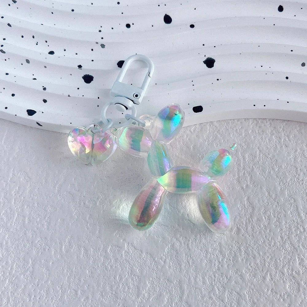 Damen Schlüsselanhänger 2025 - Adorable Balloon Dog Y2k Bag Charms Cute Puppies Acrylic