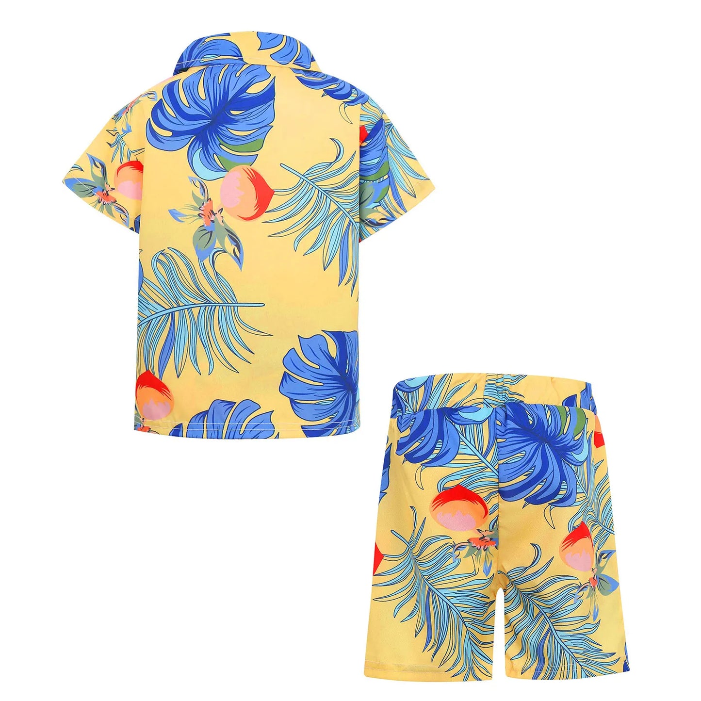 Jungen-Sommer-Set 2025: Hawaii-Hemd & Shorts - Premium Vacation Collection