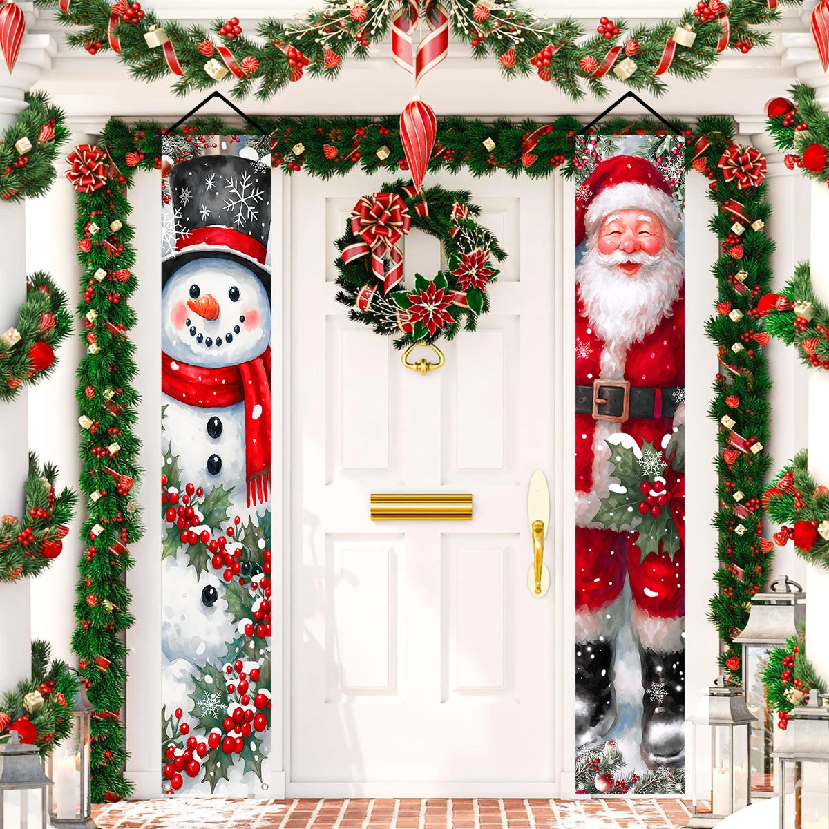 CN Zhejiang Türbanner Weihnachtsdeko - Größe Groß, Polyester