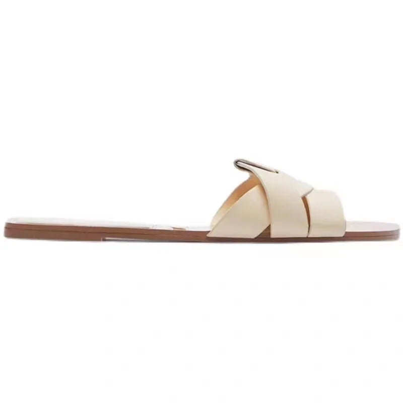 BellaSole Pantoletten Elegant Fischmaul - Flach 36-41