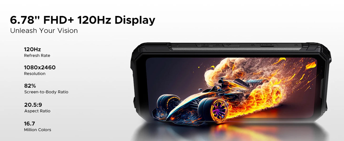 DOOGEE V Max Play Projektor Smartphone - 20500mAh Akku, 45W, 6,78 Zoll