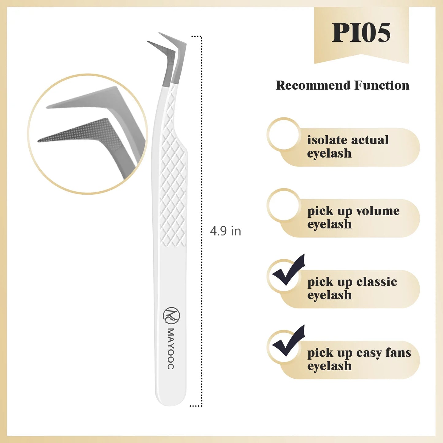 Eyelash Extensions Tweezers  With Fiber Tips Lash Artists High Precision Superhard Anti-Static Tweezer Makeup Tools Custom Logo