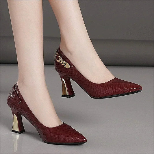 Fashion Women High Heels Shoes elegant Pointed Toe Elegant Sandals Woman 2025 New Spring Designer Party Trend Pumps