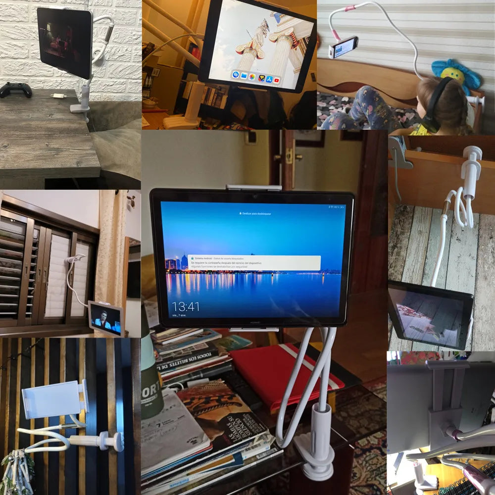 Tablet-Halterung 2025: Flexible Long Arm Stand 5-11'' Phone Tablet Support Xiaomi Samsung iPad Collection