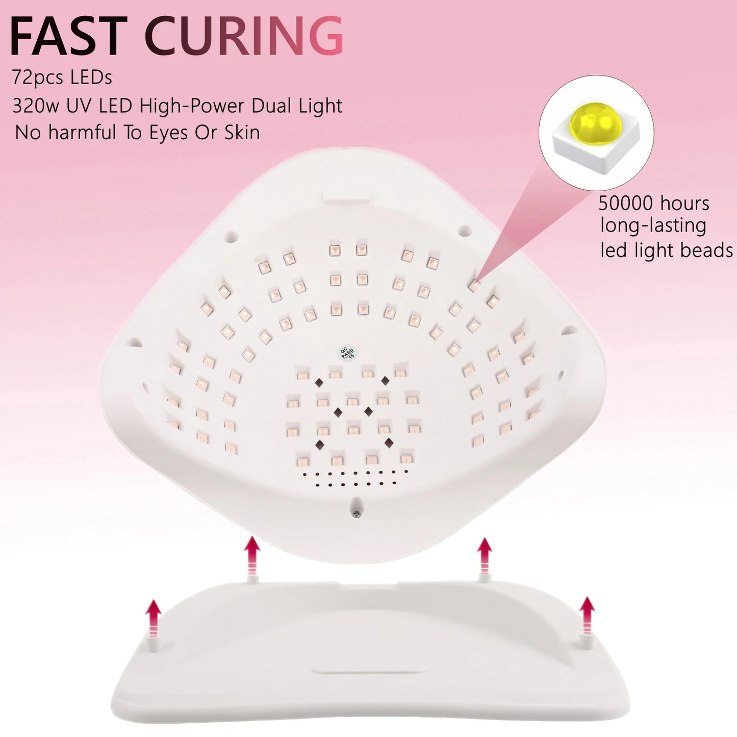 SUN X20 MAX UV LED Nail Lamp for Manicure Gel Polish Drying Machine with Large LCD Touch Professional Smart Nail Dryer Tool
