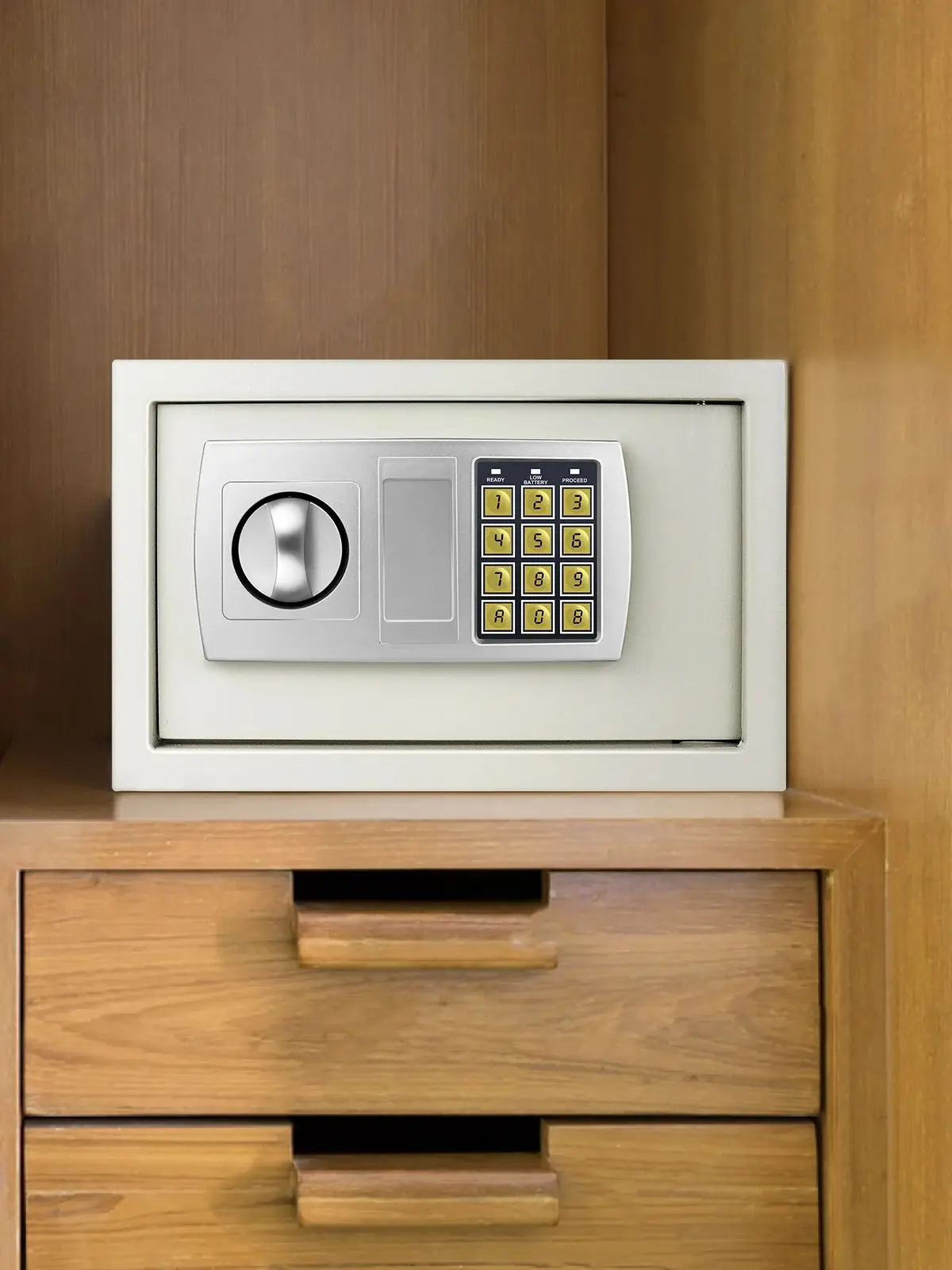 DayPlus 16L Digitaler Stahl-Safe - Elektronische Sicherheitsbox für Büro und Zuhause