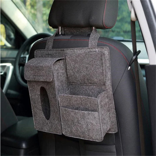 Auto Rücksitz Aufbewahrungstasche Organizer Hängetasche Box Papiertuch Handy Aufbewahrung Filz Tasche Mülleimer Organizer Auto Zubehör