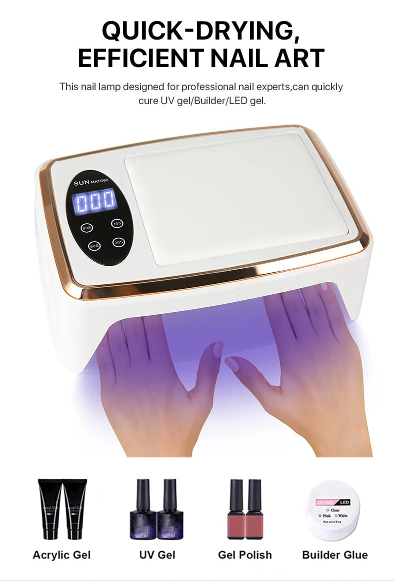 HOMEFISH SUN-MATE60 UV Nageltrockner - 380W 90 LEDs