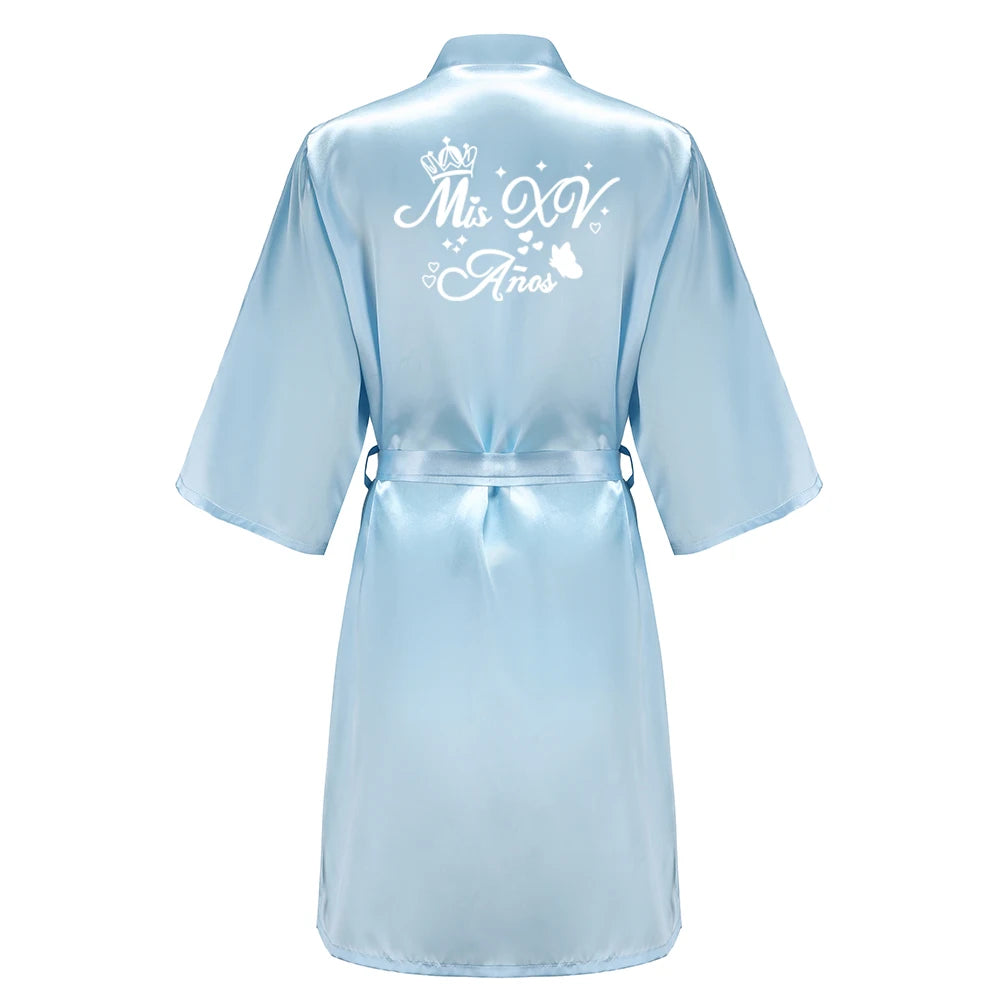 Velenta Quinceanera-Robe Größe M Knie-Länge Polyester