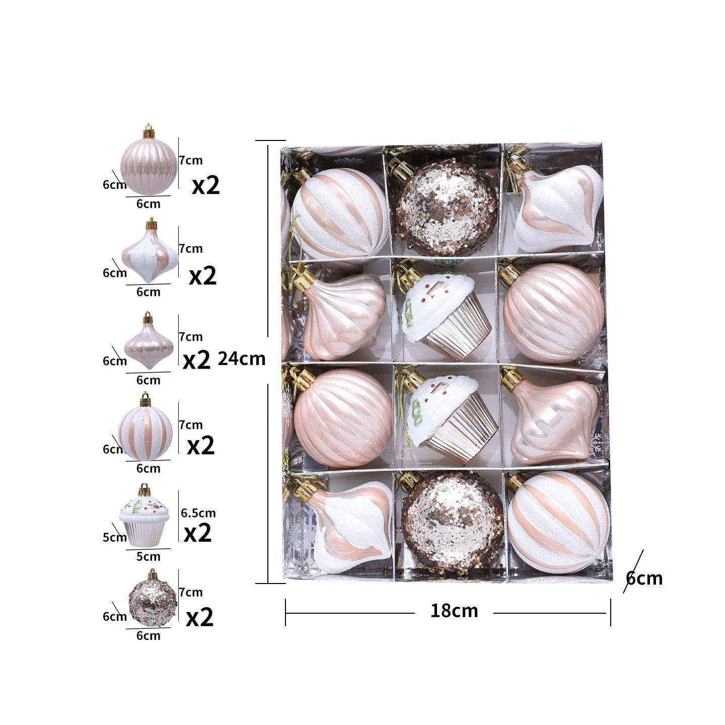 Electronic Farbige Schaumseidenkugeln Glitzernde - Ø6cm,13Stk Rot Grün