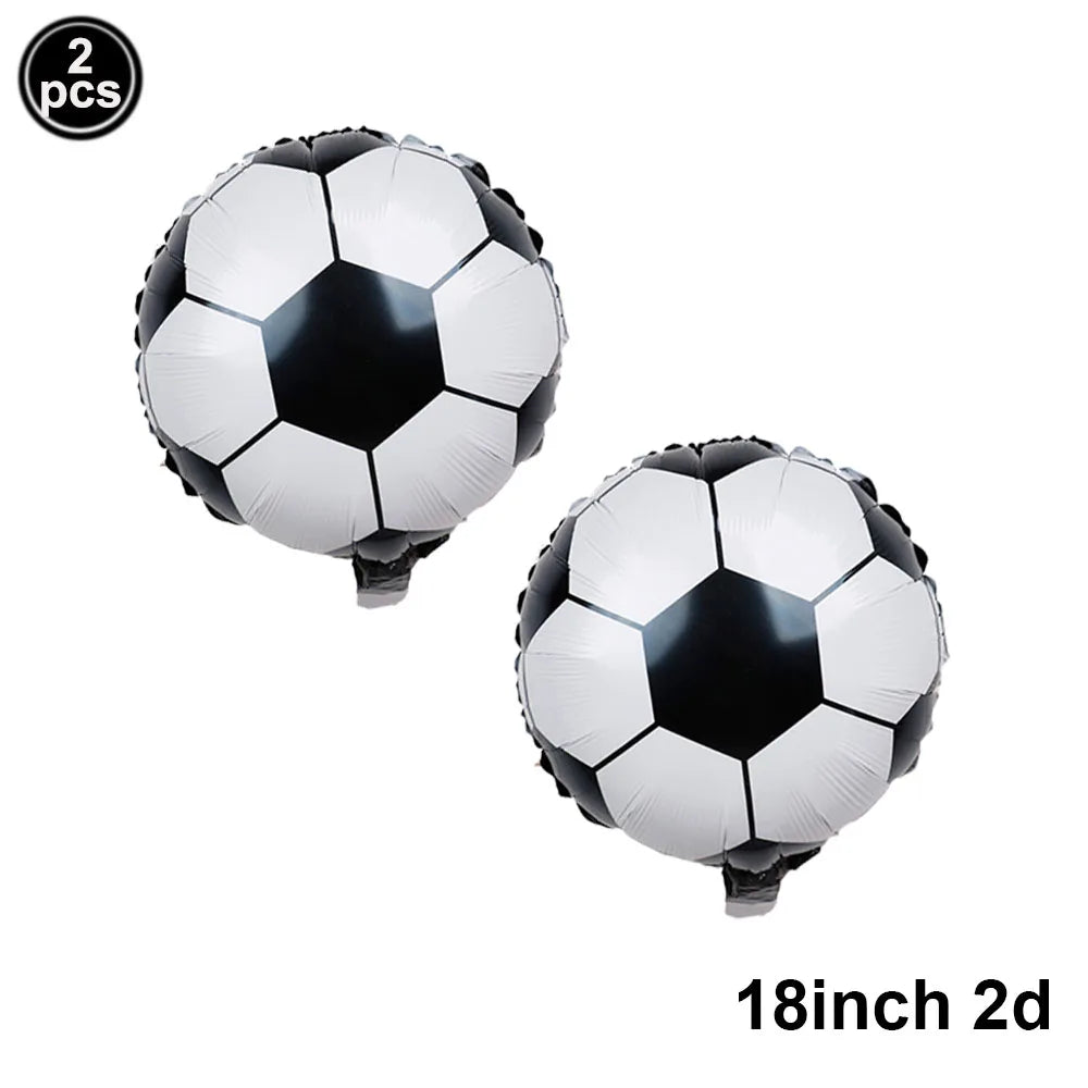 Baloane cu numere de fotbal 2025: Set folie verde 32" - Colecția Sports Party