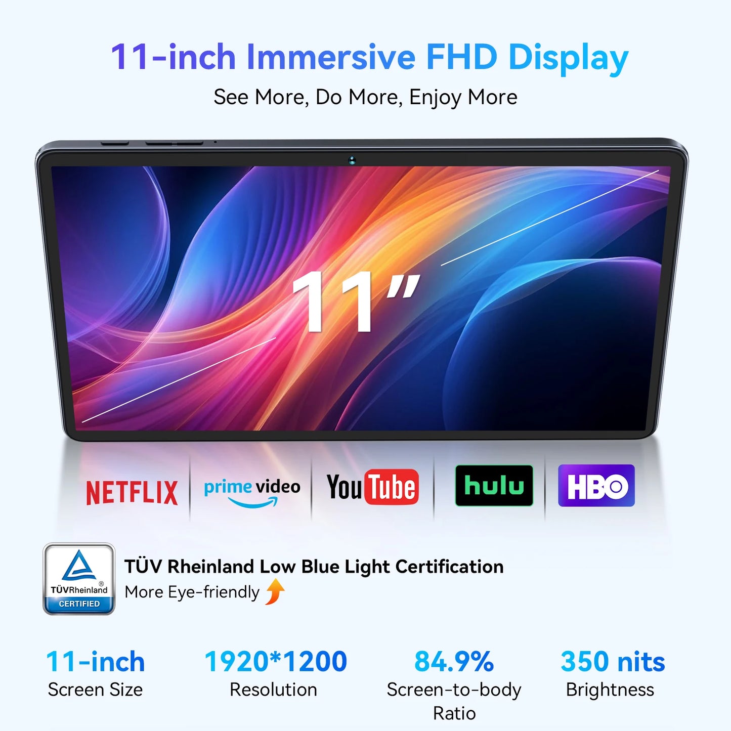 TABWEE W90 Android 15 Tablet - Octa Core 24 GB RAM 11 Zoll