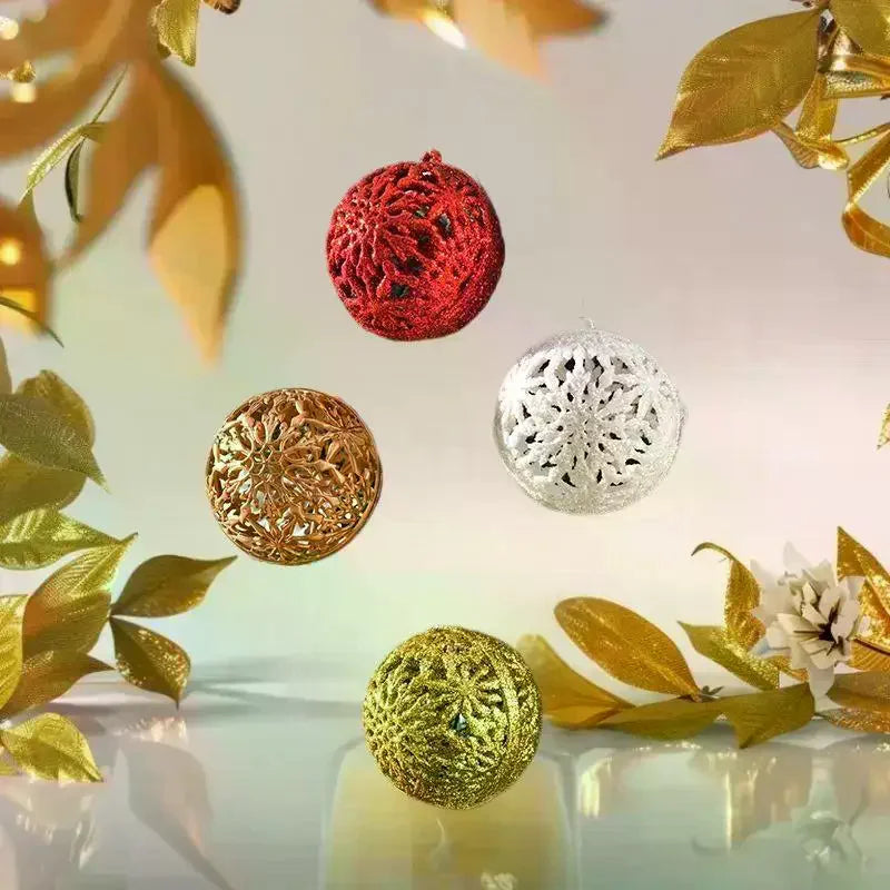 JETTING Christbaumkugeln Glänzende Kugeln - Größe 6 cm, 6 Stück