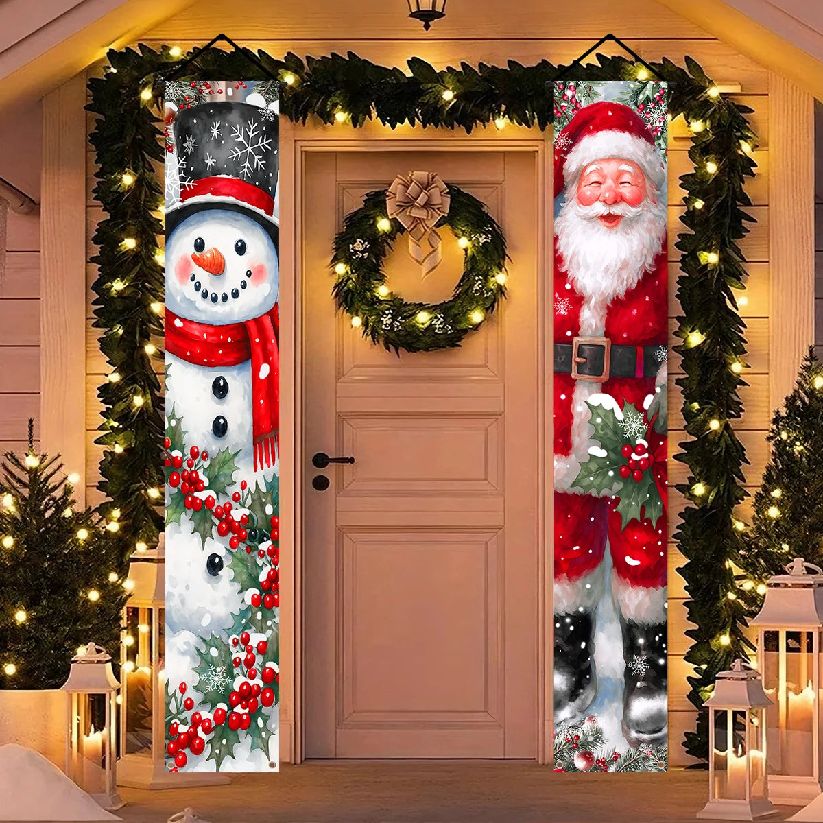 CN Zhejiang Türbanner Weihnachtsdeko - Größe Groß, Polyester