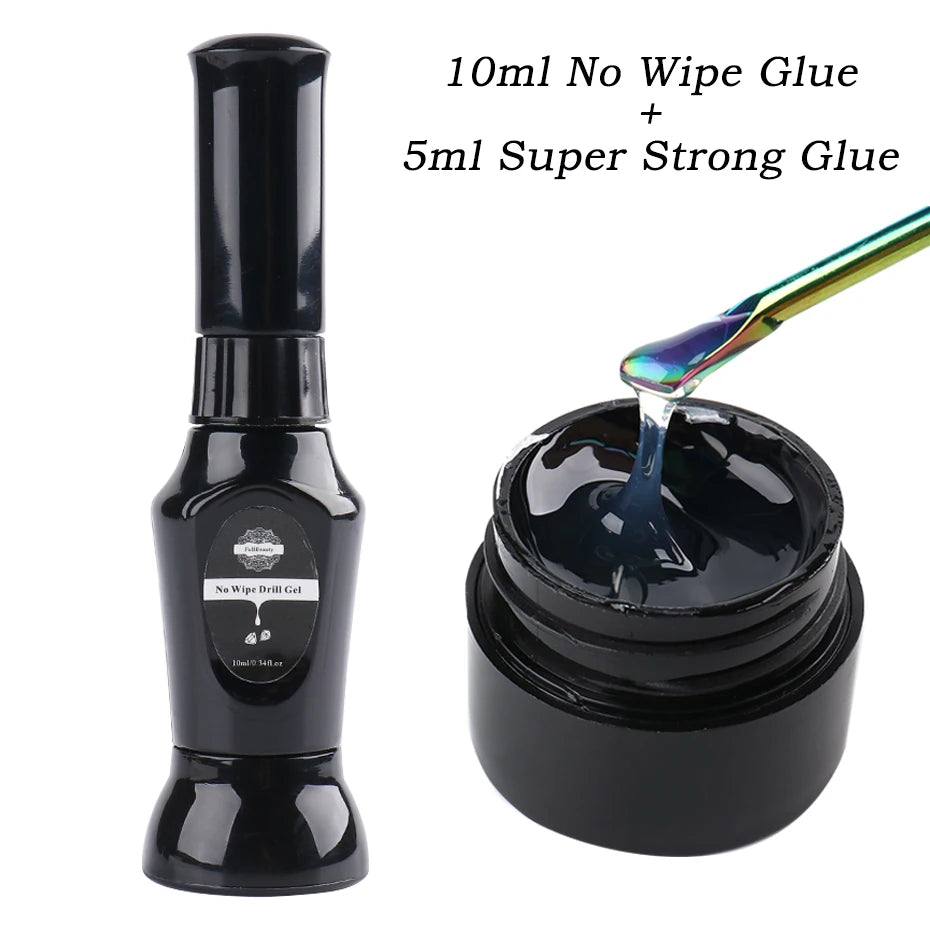 Starker Nagel Kleber Super Klebrig Klebstoff UV Gel Nagellack Für Strass Kristall Edelsteine Schmuck DIY Maniküre Nagel Kunst Werkzeuge LY1826