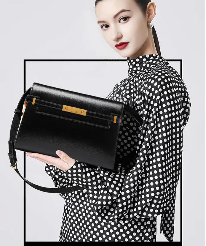 Premium genuine leather bag for women handmade luxury shoulder