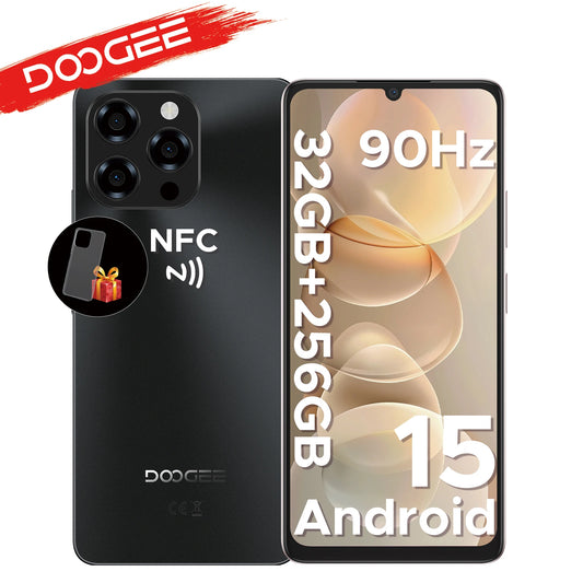 Global Version Doogee Note58 Pro Android 15 Smartphones 8Gb Ram 256Gb Rom 6250Mah Large Battery 6.75" Hd+ Display Nfc Cellphone