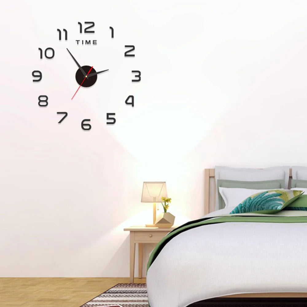 Aurora Modern Wanduhr DIY Lautlos - Acryl Ø60cm Batterie